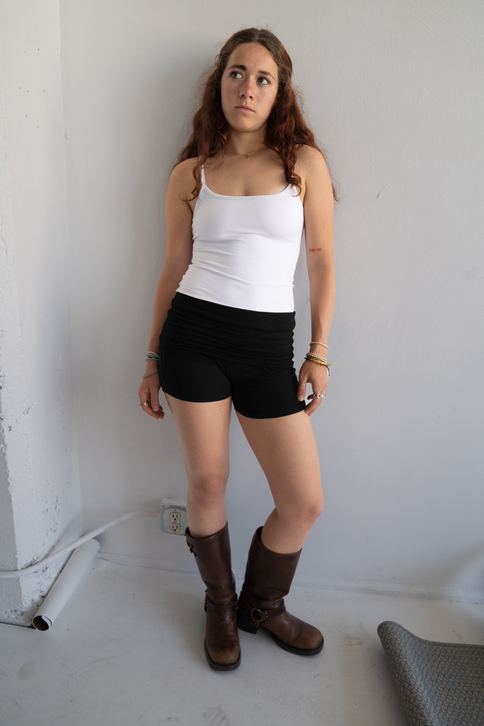 EllKay Essentials Foldover Mini Short