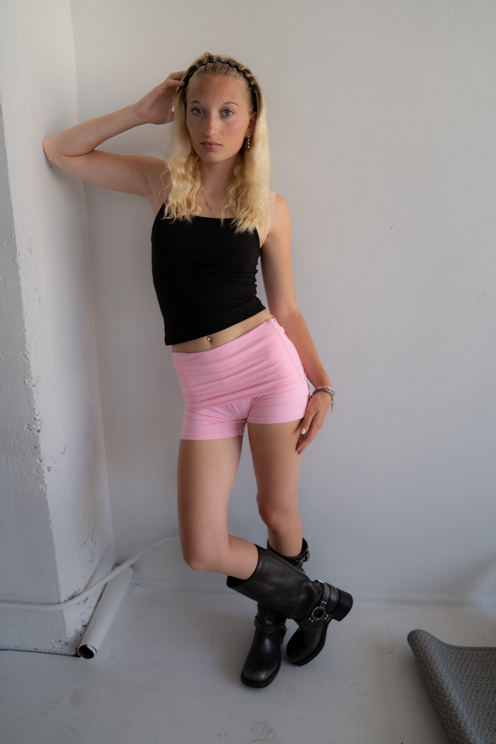EllKay Essentials Foldover Mini Short
