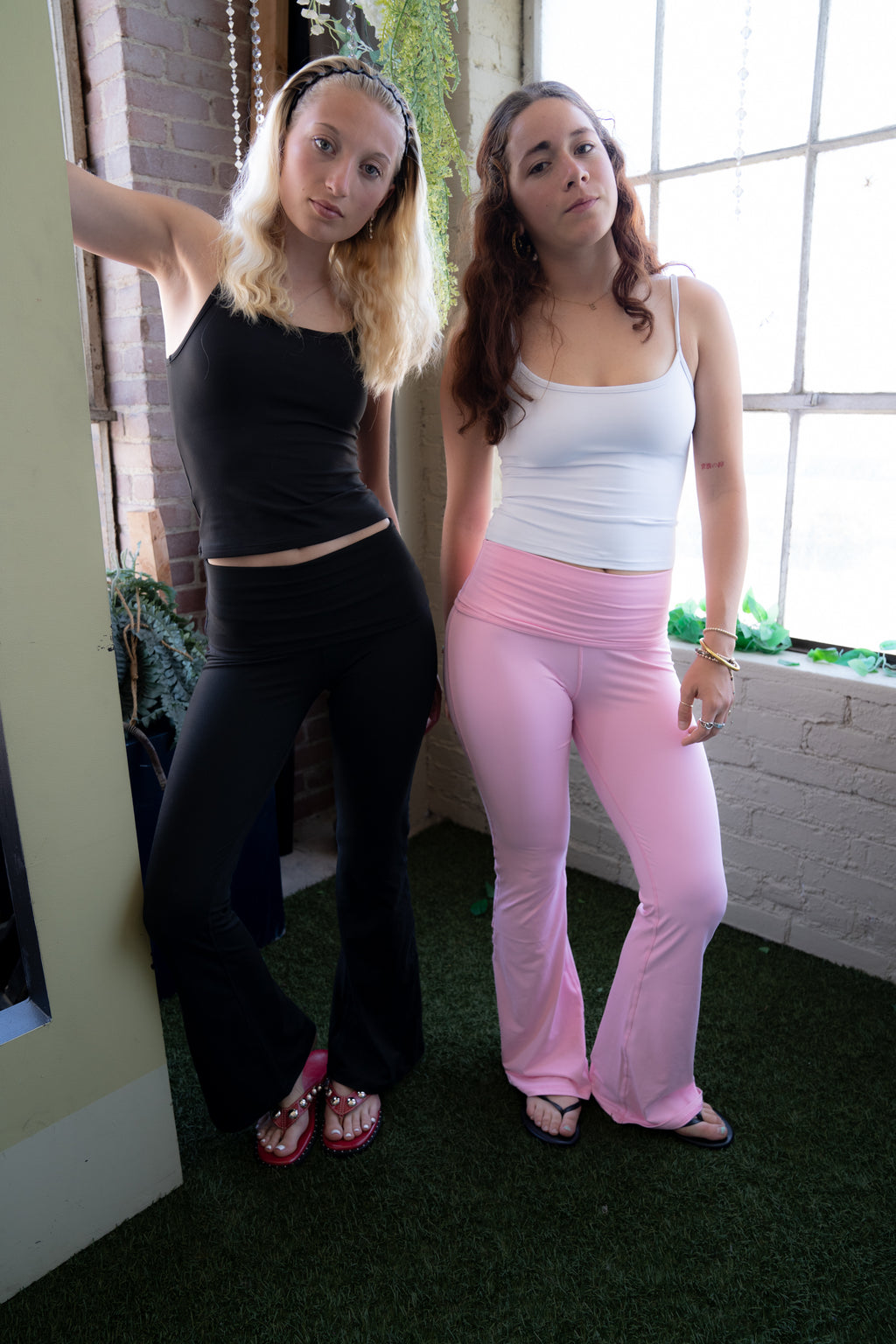 EllKay Essentials Foldover Flare Legging